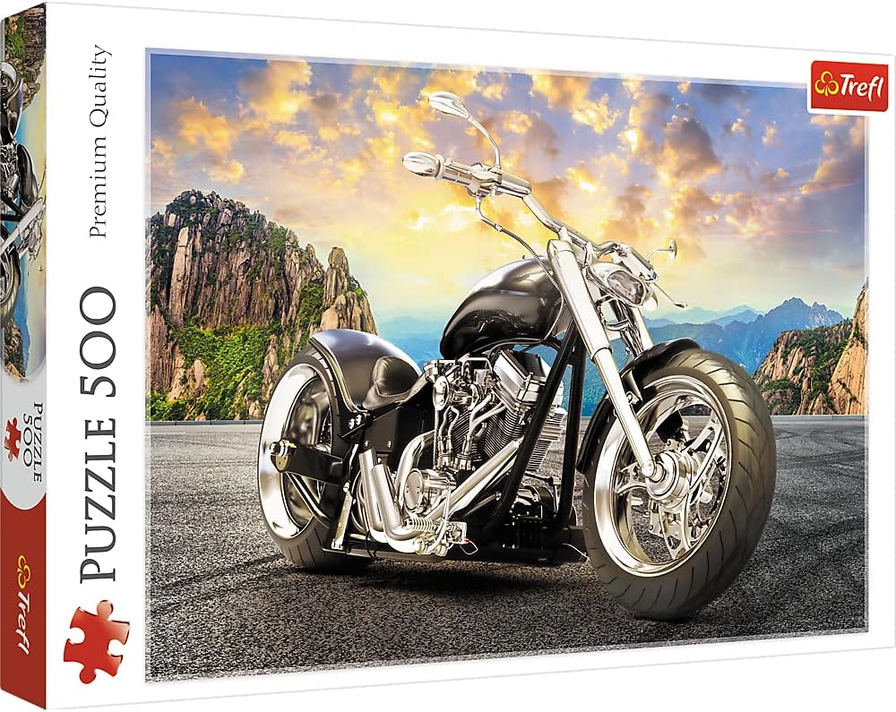 Trefl Puzzle: Black Motorcycle 500 Piece