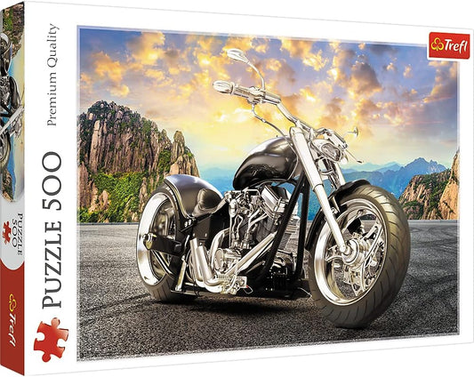Trefl Puzzle: Black Motorcycle 500 Piece