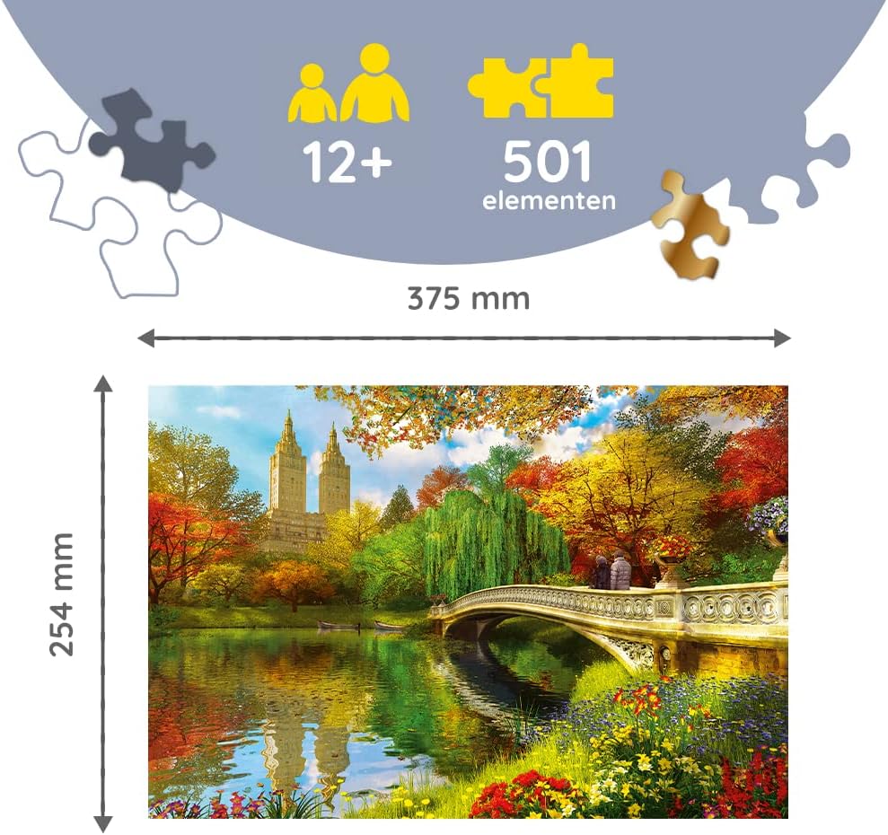 Trefl Wooden Puzzle, Central Park, Manhattan, New York City - 501 piece