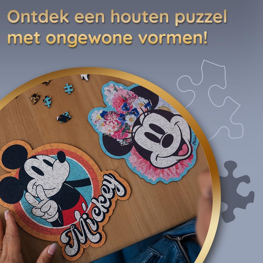 Trefl wooden puzzle: Disney, Retro Mickey Mouse – 160 piece