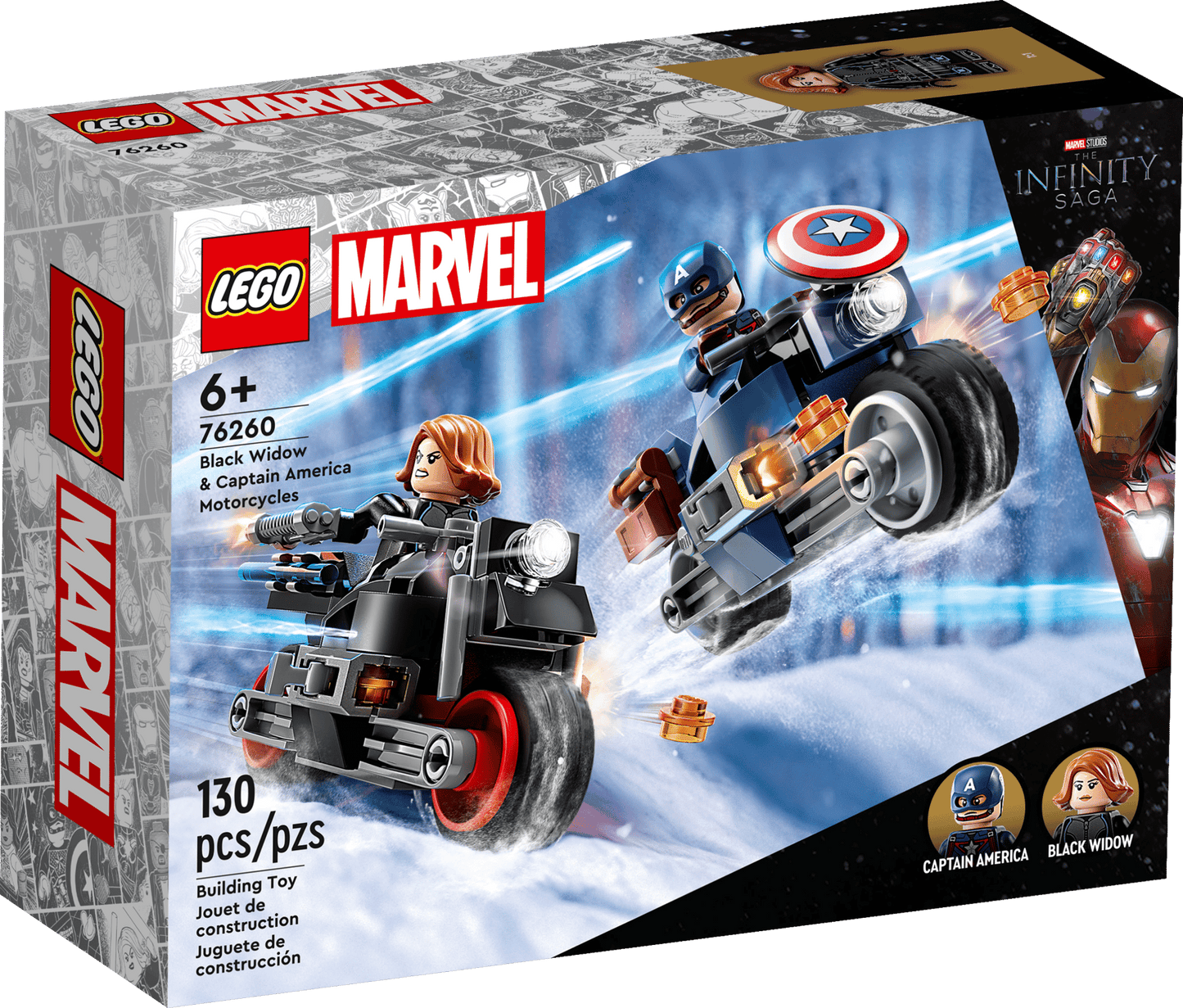 Black Widow & Captain America Motorcycles | 76260