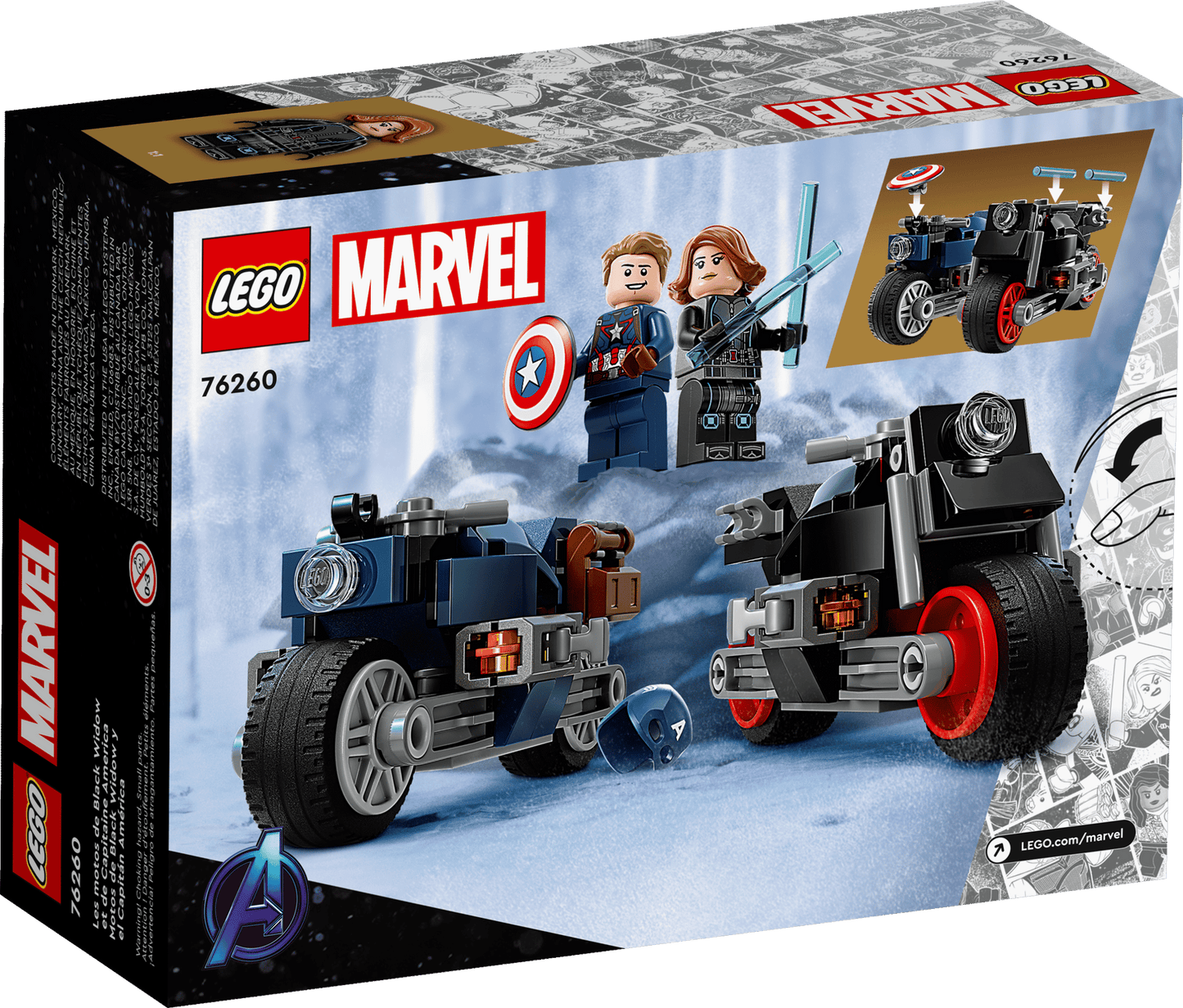 Black Widow & Captain America Motorcycles | 76260