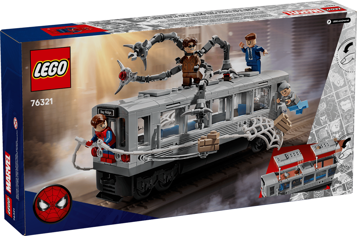 Spider-Man vs. Doc Ock Subway Train Scene | 76321