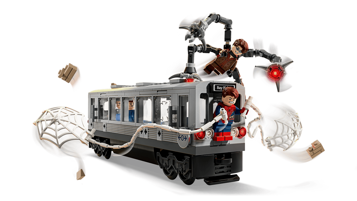 Spider-Man vs. Doc Ock Subway Train Scene | 76321