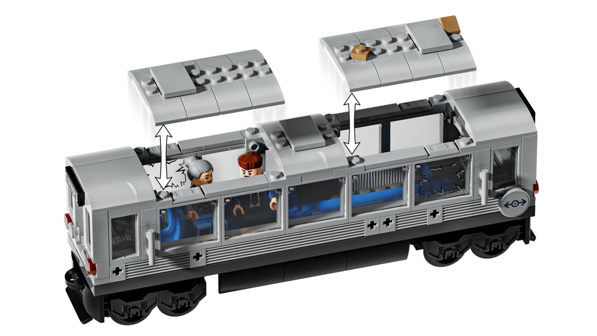 Spider-Man vs. Doc Ock Subway Train Scene | 76321