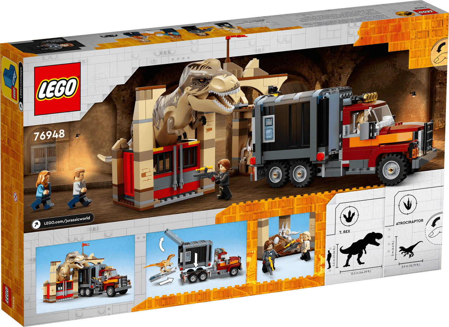 T. rex & Atrociraptor Dinosaur Breakout | 76948