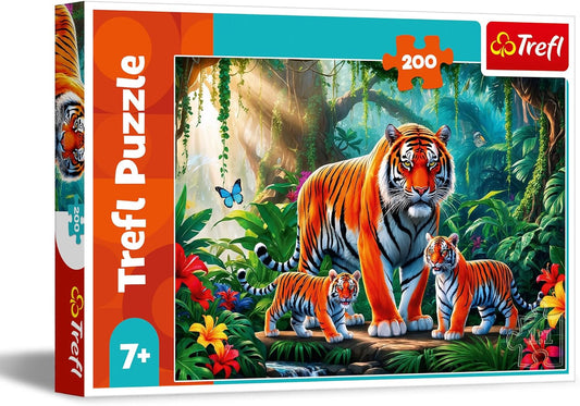 Trefl Puzzle: Tiger Habits - 200 Piece