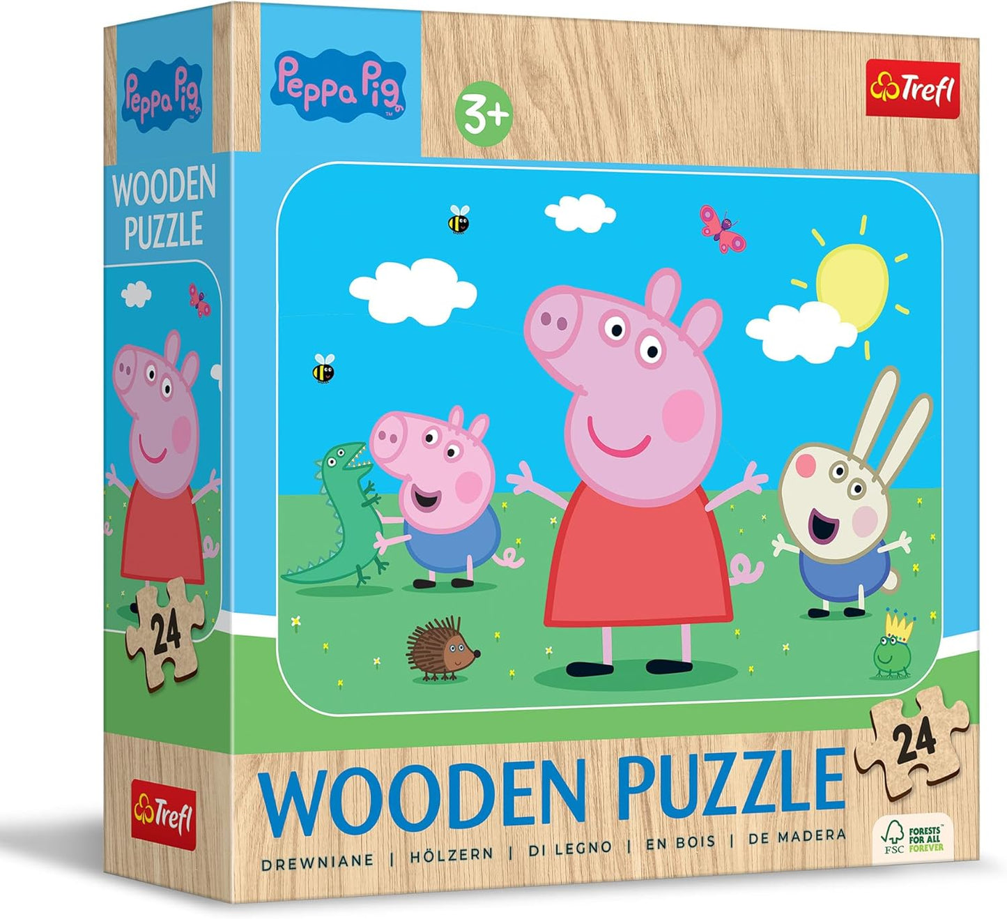 Trefl Wooden puzzle Peppa Pig, Meet sweet Peppa - 24 piece