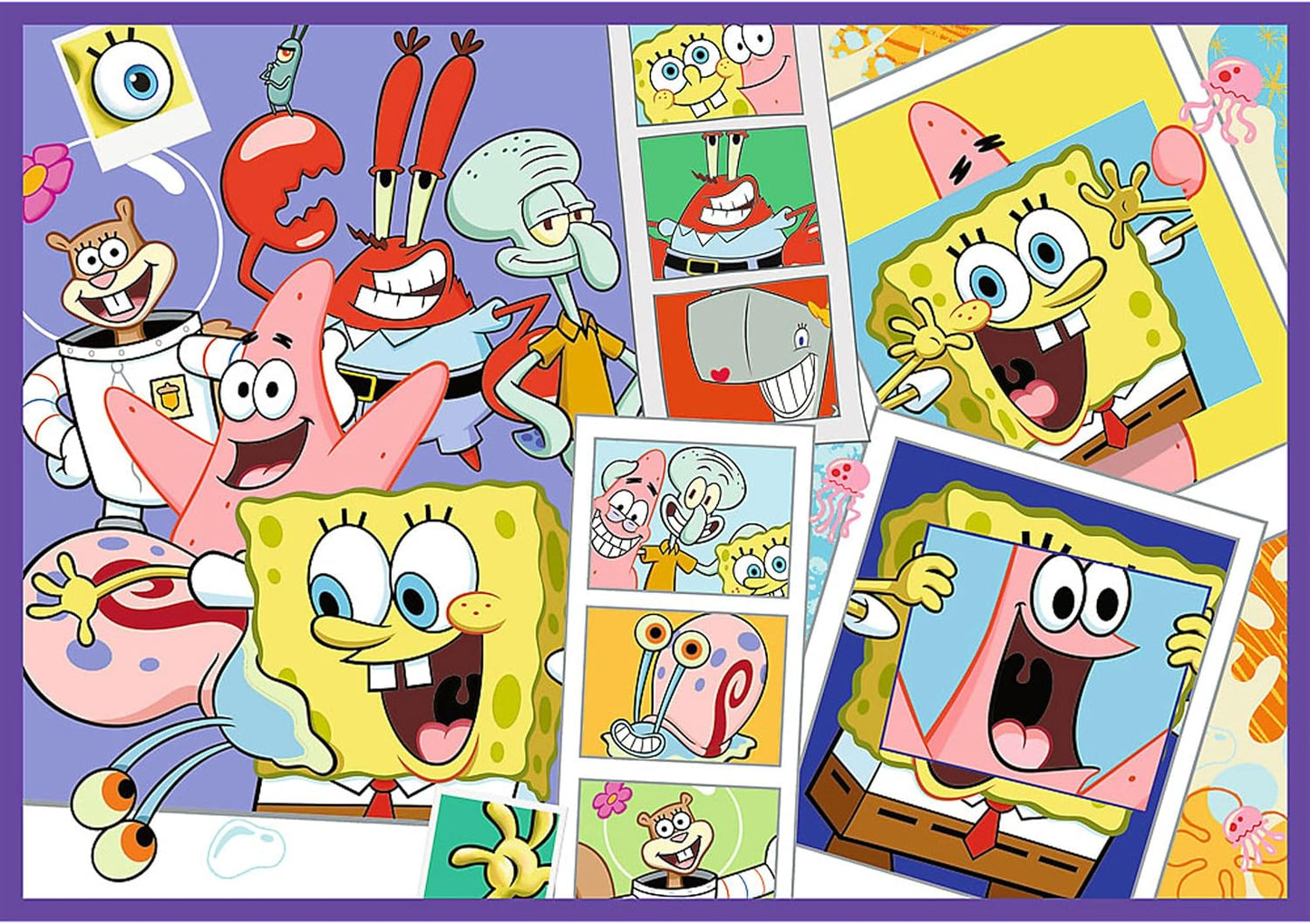 Trefl Puzzle: 4-in-1 SpongeBob's Crazy World , 4 x 250 Pieces,