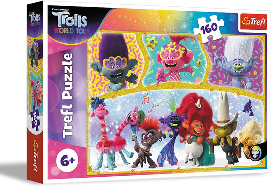 Trefl Puzzle: The Happy World of Trolls, Trolls 3 - 160 Piece