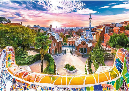Trefl Puzzle: Sunset over Barcelona, Spain - 1000 Piece