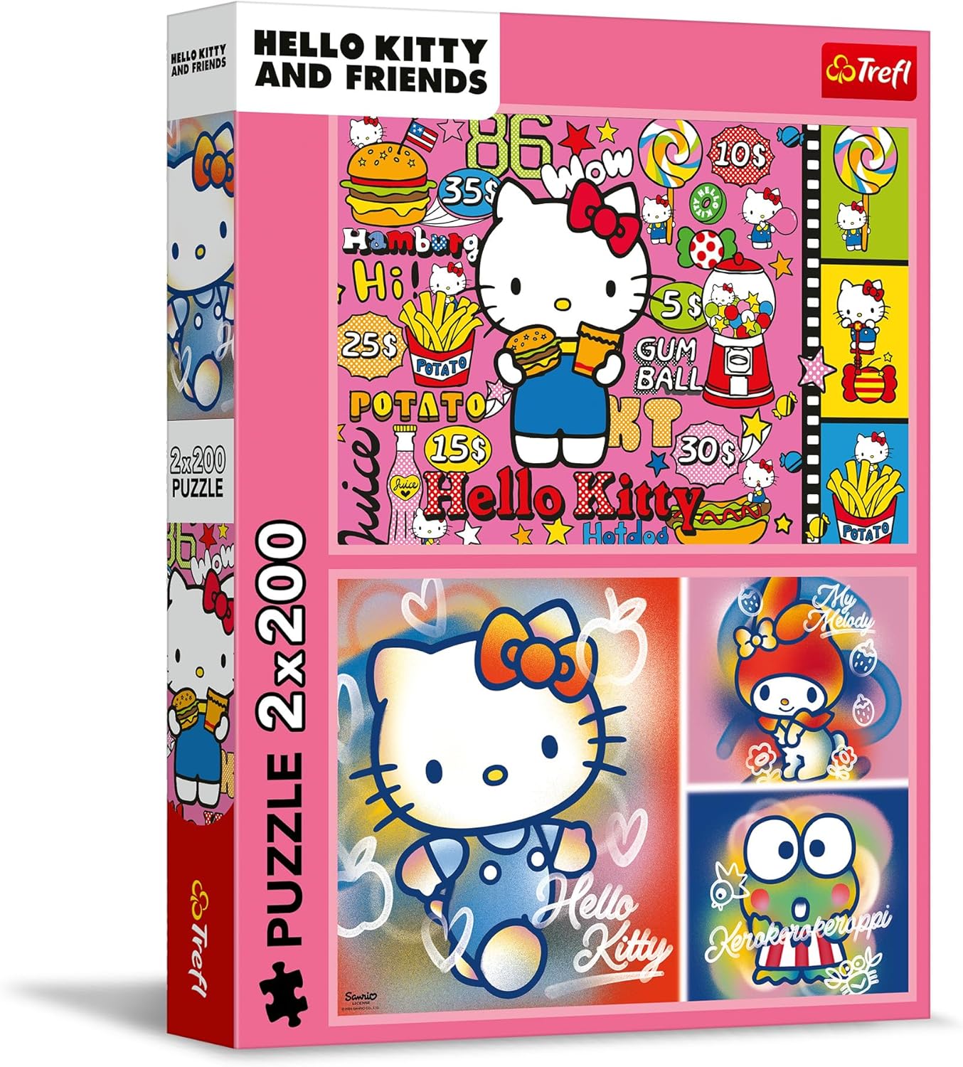 Trefl Puzzle: 2 in 1 Hello Kitty and Friends - 2 x 200 Pieces