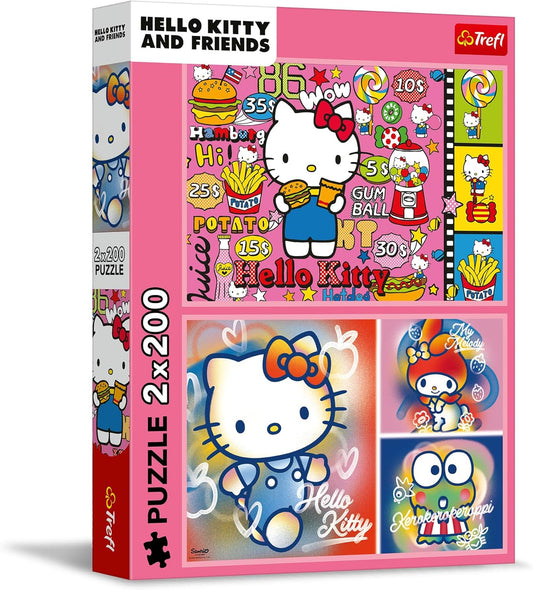 Trefl Puzzle: 2 in 1 Hello Kitty and Friends - 2 x 200 Pieces
