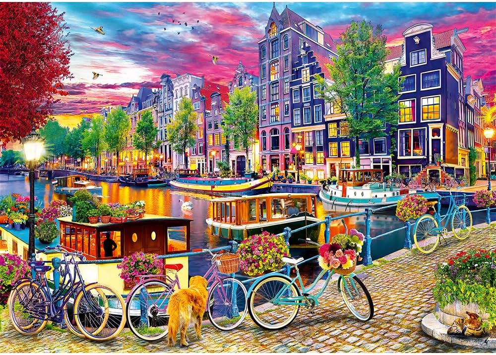Trefl 2-in-1 Puzzle: The European Capitals - 2 x 500 Piece