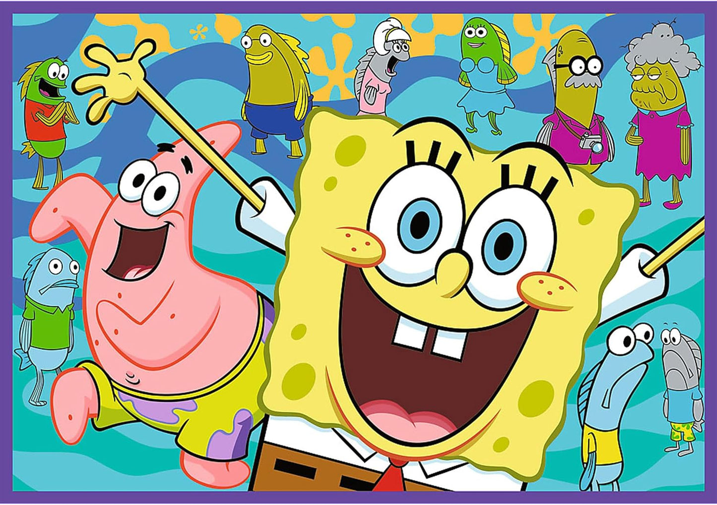 Trefl Puzzle: 4-in-1 SpongeBob's Crazy World , 4 x 250 Pieces,
