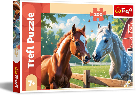 Trefl Puzzle: Horses in the Meadow – 200 Piece