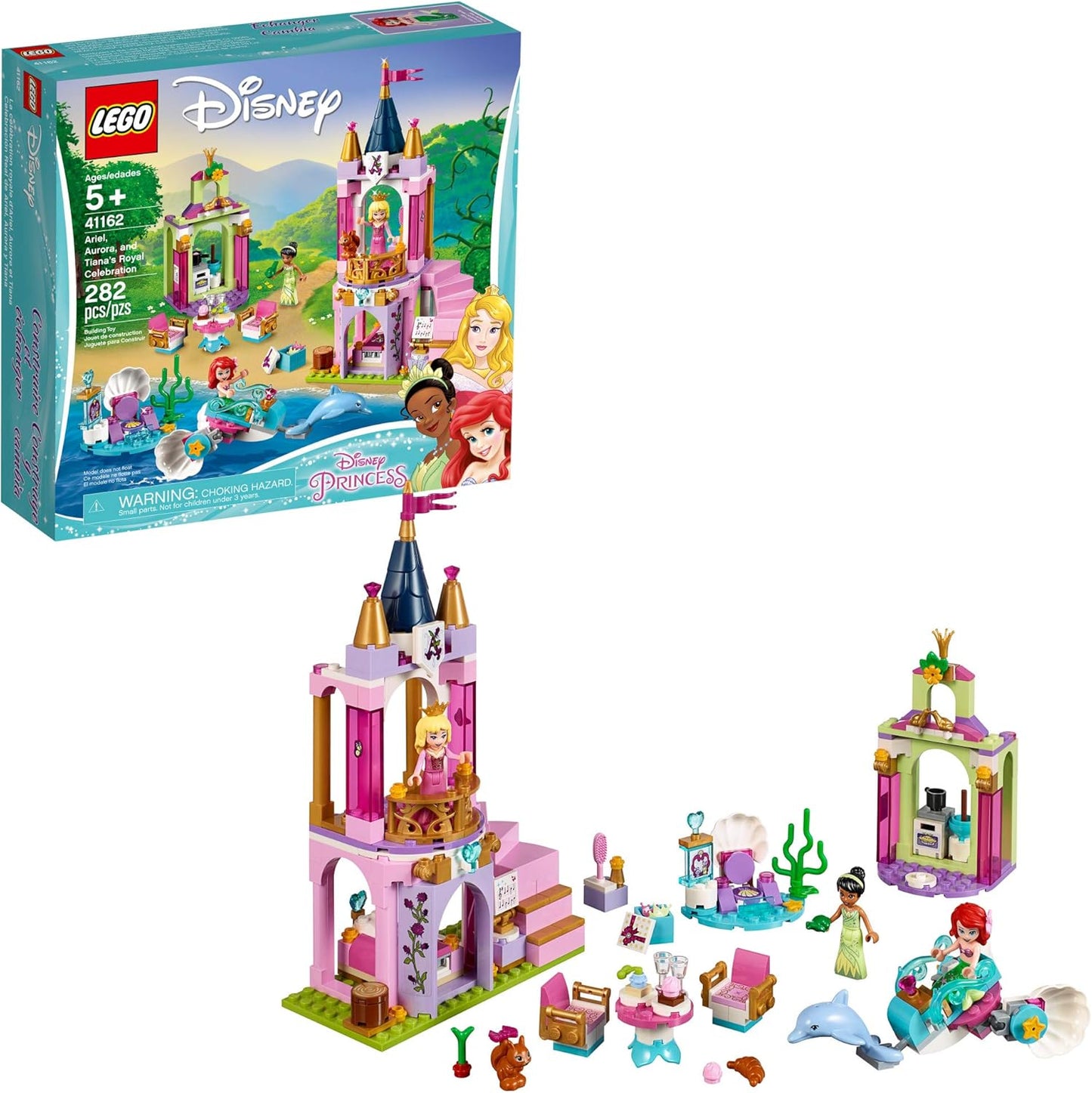 Ariel, Aurora, and Tiana's Royal Celebration | 41162