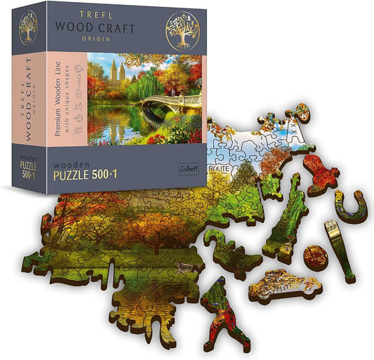 Trefl Wooden Puzzle, Central Park, Manhattan, New York City - 501 piece