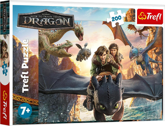 Trefl Puzzle: How to Train Your Dragon, Toothless and Friends - 200 piece