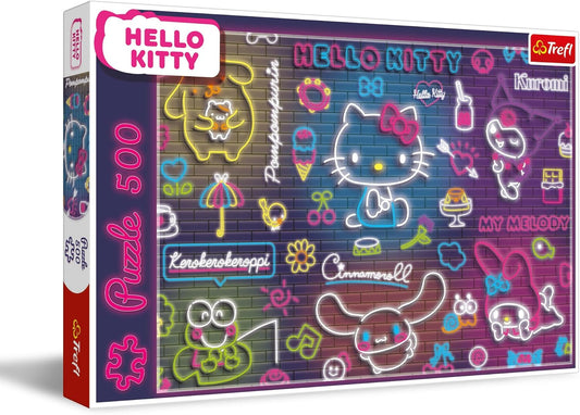 Trefl Puzzle: Neon Hello Kitty - 500 piece
