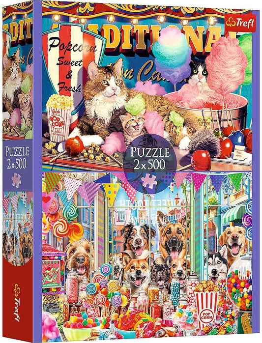 Trefl Puzzle: "2x500" - Fluffy friends