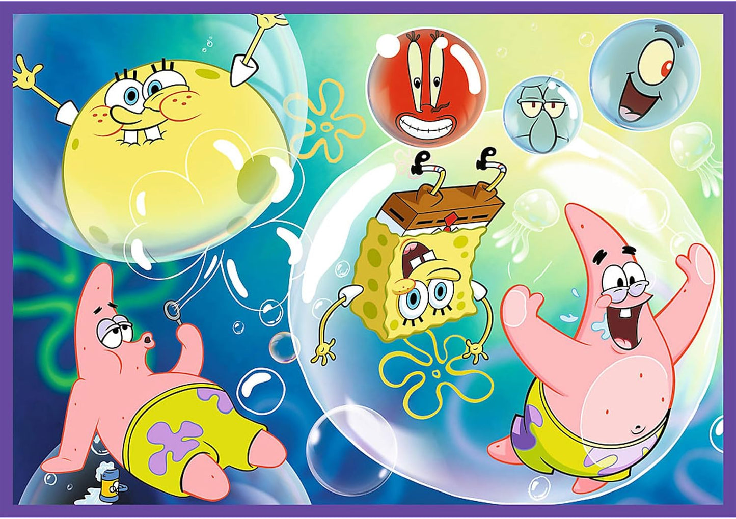 Trefl Puzzle: 4-in-1 SpongeBob's Crazy World , 4 x 250 Pieces,