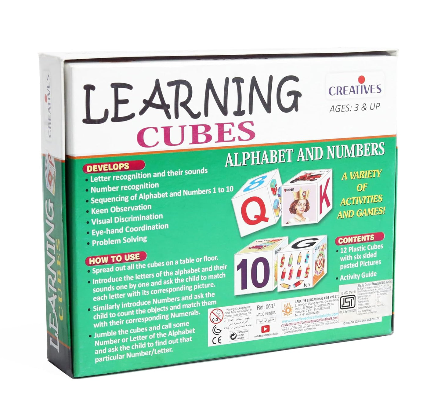 CREATIVE Learning Cubes Alphabet & Number