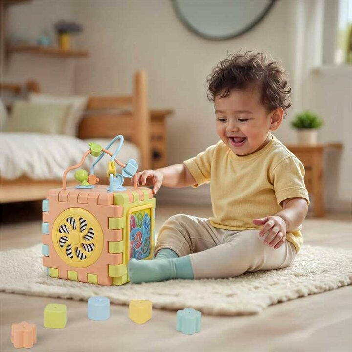 2 IN 1 Educational Cube & puzzle