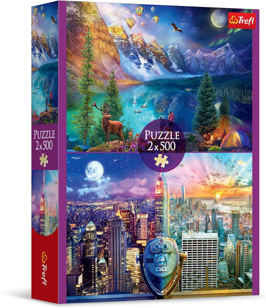 Trefl Puzzle: American Tour 2x500 Piece