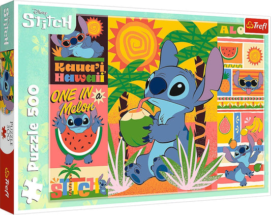 Trefl Puzzle: Stitch Lilo, Summer Holidays with Stitch 500 Pieces