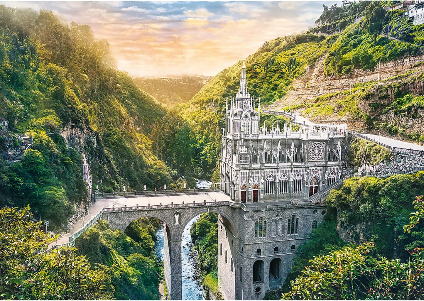 Trefl Puzzle: Sanctuary of Las Lajas, Colombia - 1000 piece
