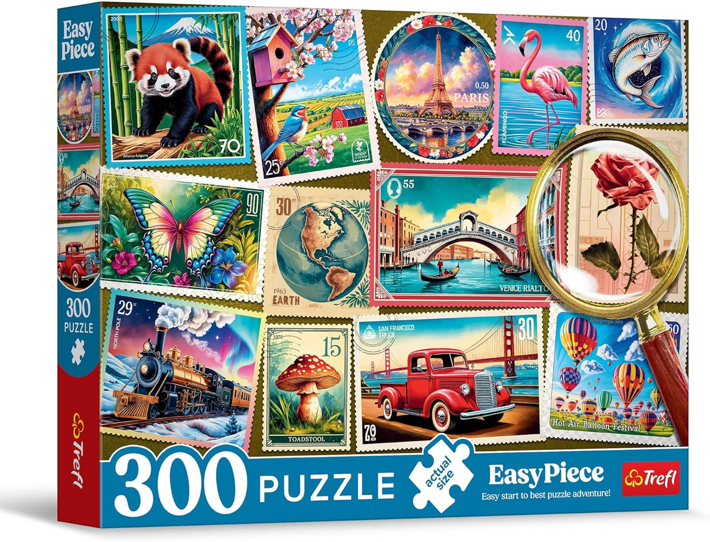 Trefl Puzzle: Easy Piece : Stamps - 300 Pieces