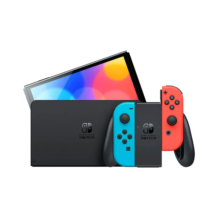 Nintendo, Switch Oled, Red And Blue, 64Gb