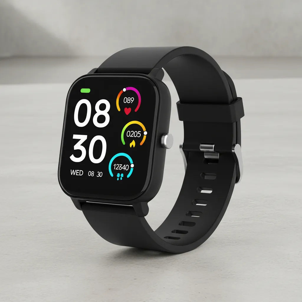 Porodo Endura Fit Smart Watch for Kids with 1.80" HD Display, Siri Enabled, Google Assistant - Black