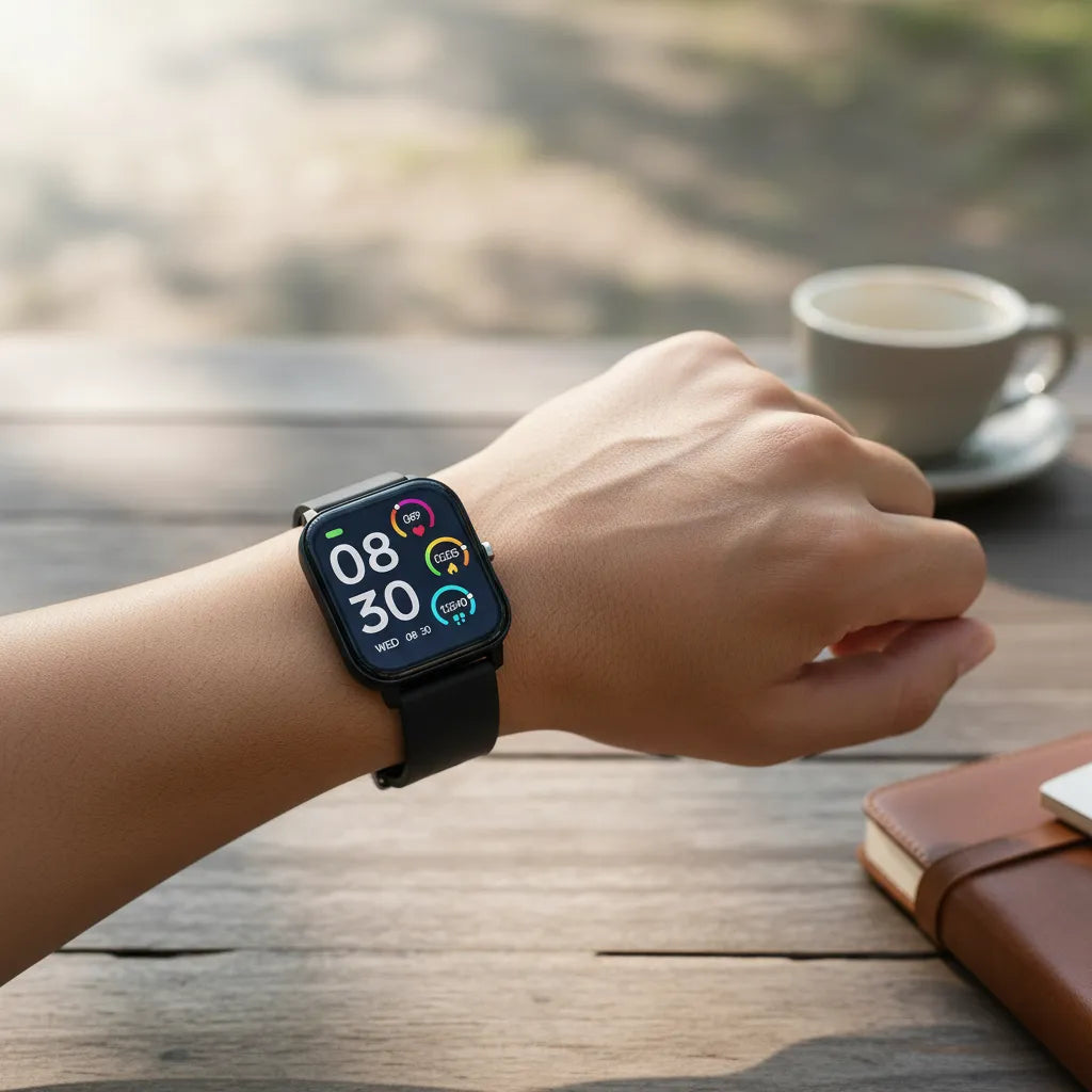 Porodo Endura Fit Smart Watch for Kids with 1.80" HD Display, Siri Enabled, Google Assistant - Black