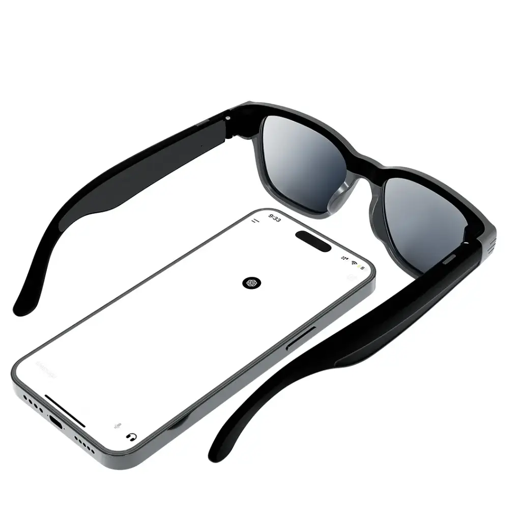 Green Lion Capture Smart AI Glasses - Black