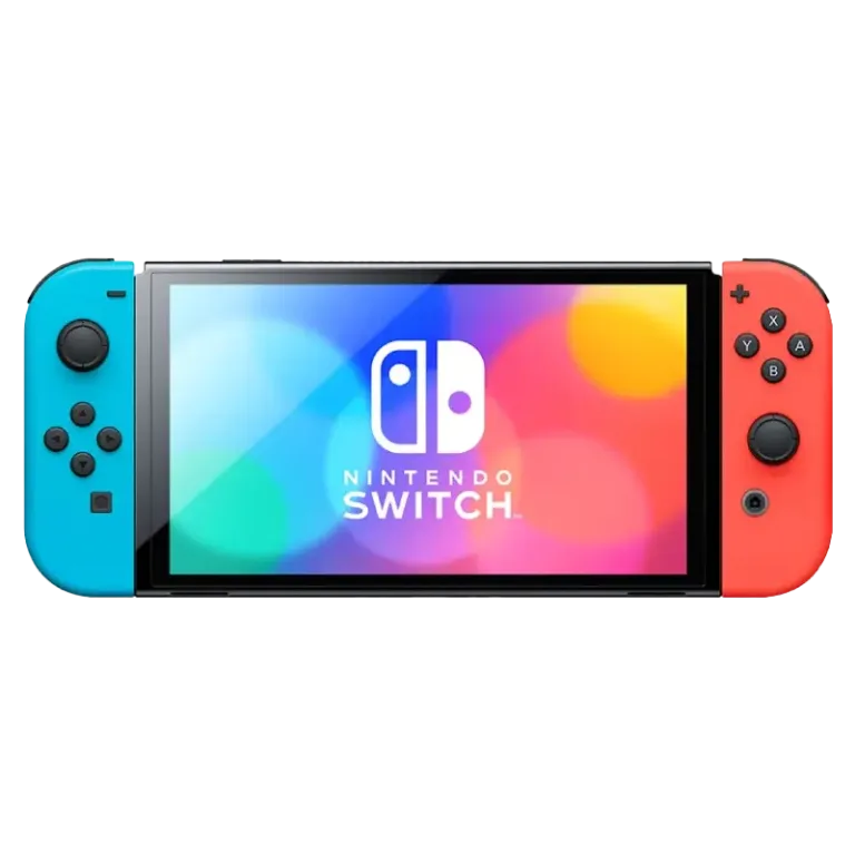 Nintendo, Switch Oled, Red And Blue, 64Gb