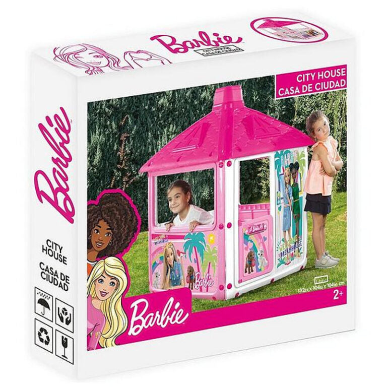 Barbie Large City Doll House, pink