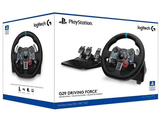 Logitech G29 Driving Force Racing Wheel and Pedals - For PS5, PS4 and PC
