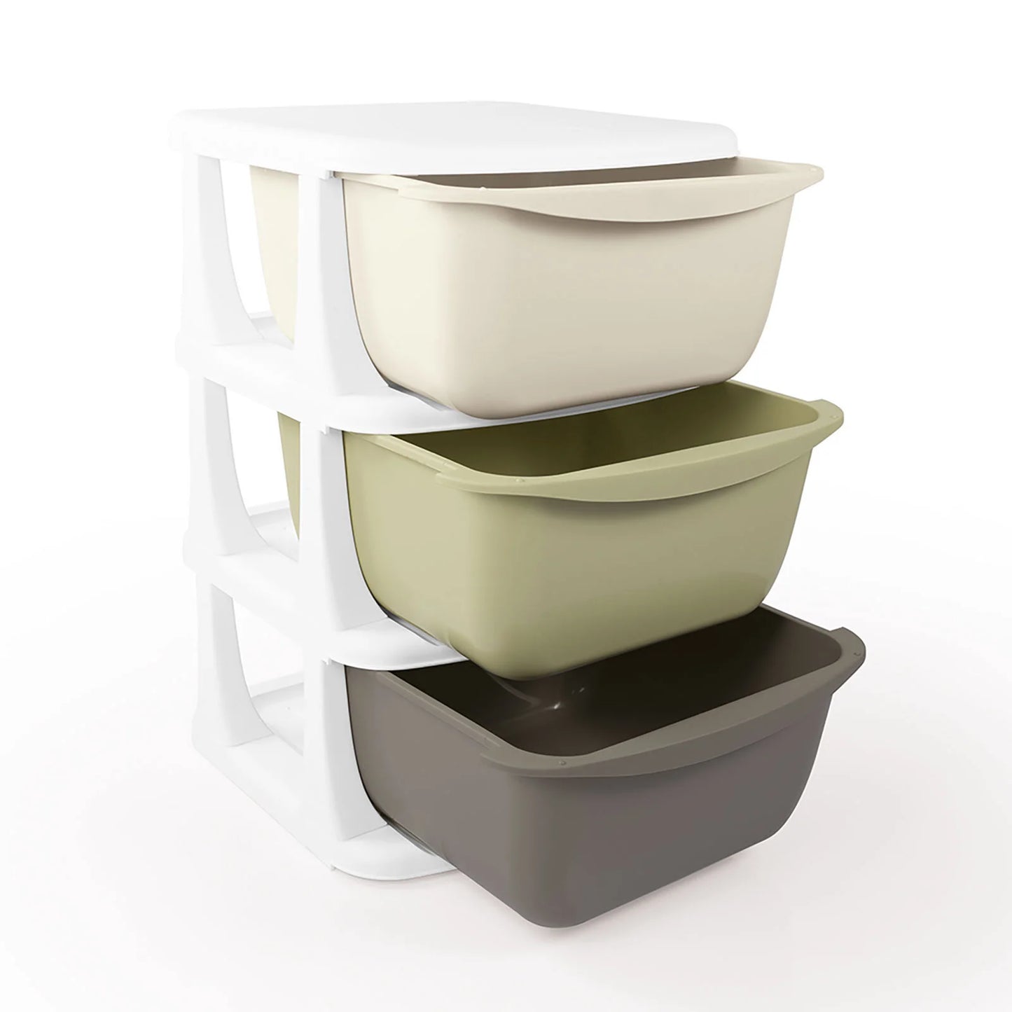3 Tiers Kids storage with 3 drawers