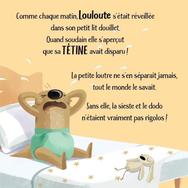 Sassi PETITE LOUTRE DIT AU REVOIR A SA TETINE