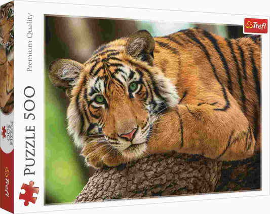 Trefl Puzzle: Tiger portrait - 500 Piece