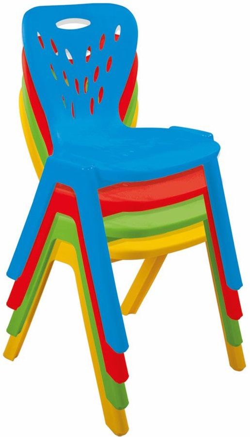 Plastic chair for kids, multicolor
