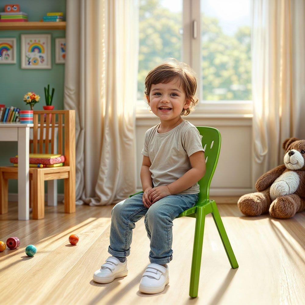 Plastic chair for kids, multicolor