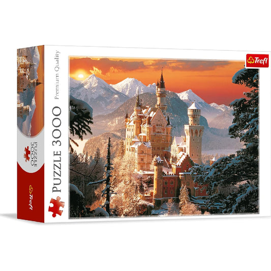 Trefl Puzzle: Wintry Neuschwanstein Castle, Germany - 3000 Pieces