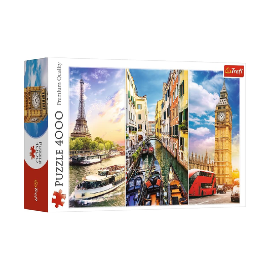 Trefl Puzzle: Travel Through Europe - 4000 Pieces