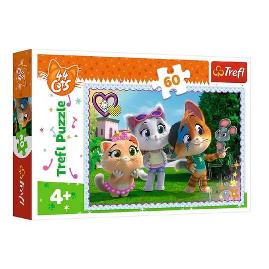Trefl Puzzle: Colourful Fairy Tales Cat - 60 Pcs