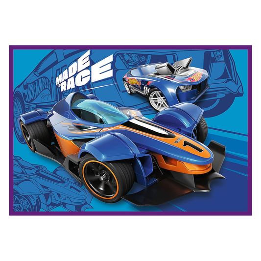 Trefl Puzzle: 4-in-1 Hot Wheels Racing Cars - 250 Pcs