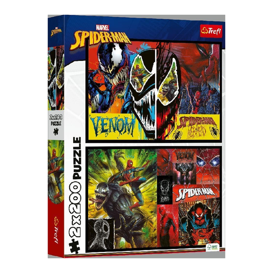 Trefl Puzzle: 2-in-1 Marvel Spiderman VS Venom - 200 Pcs