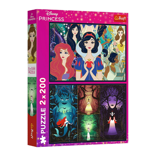 Trefl Puzzle: 2-in-1 Disney Princess: Magical Princesses 2 - 200 Pcs